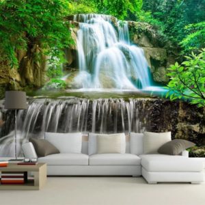Montaña cascada agua