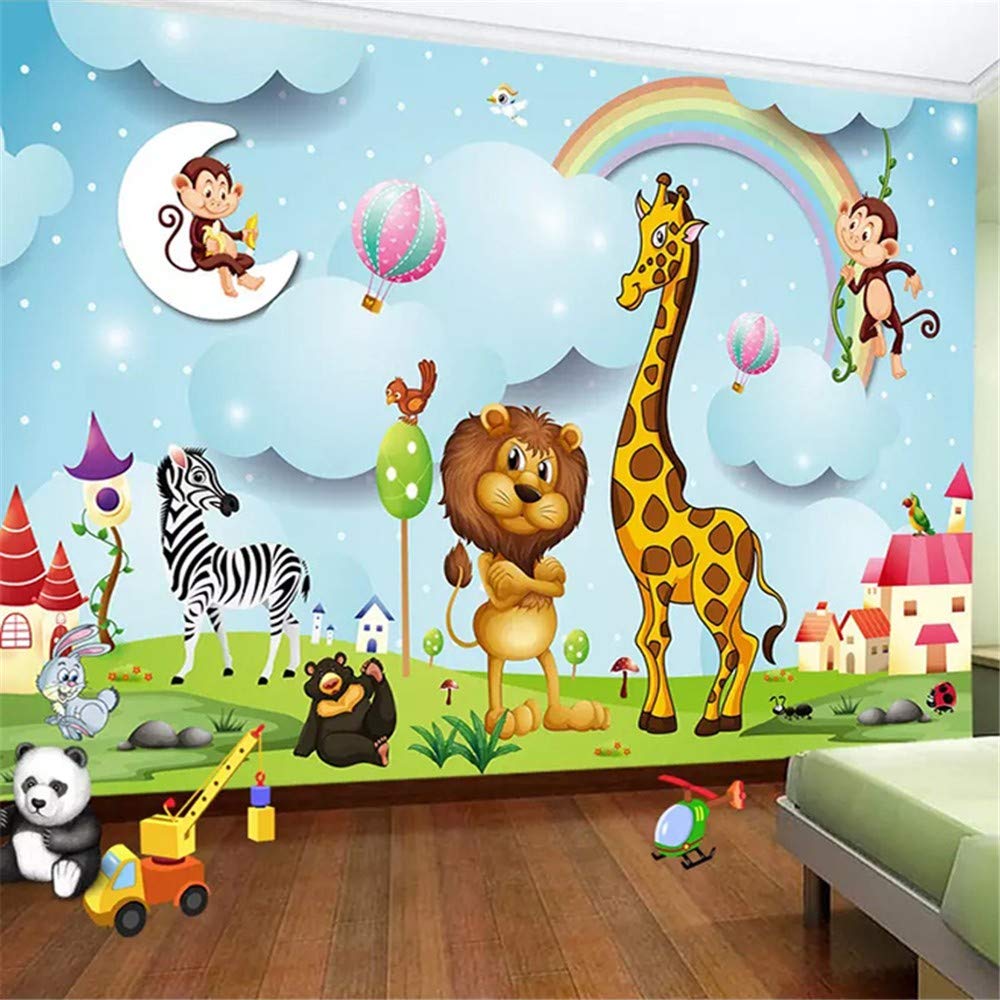 Murales de pared personalizados 3D dibujos animados animales foto papel  pintado niños y niñas dormitorio Fondo pintura chico de papel - Comprar  Resina Epoxi