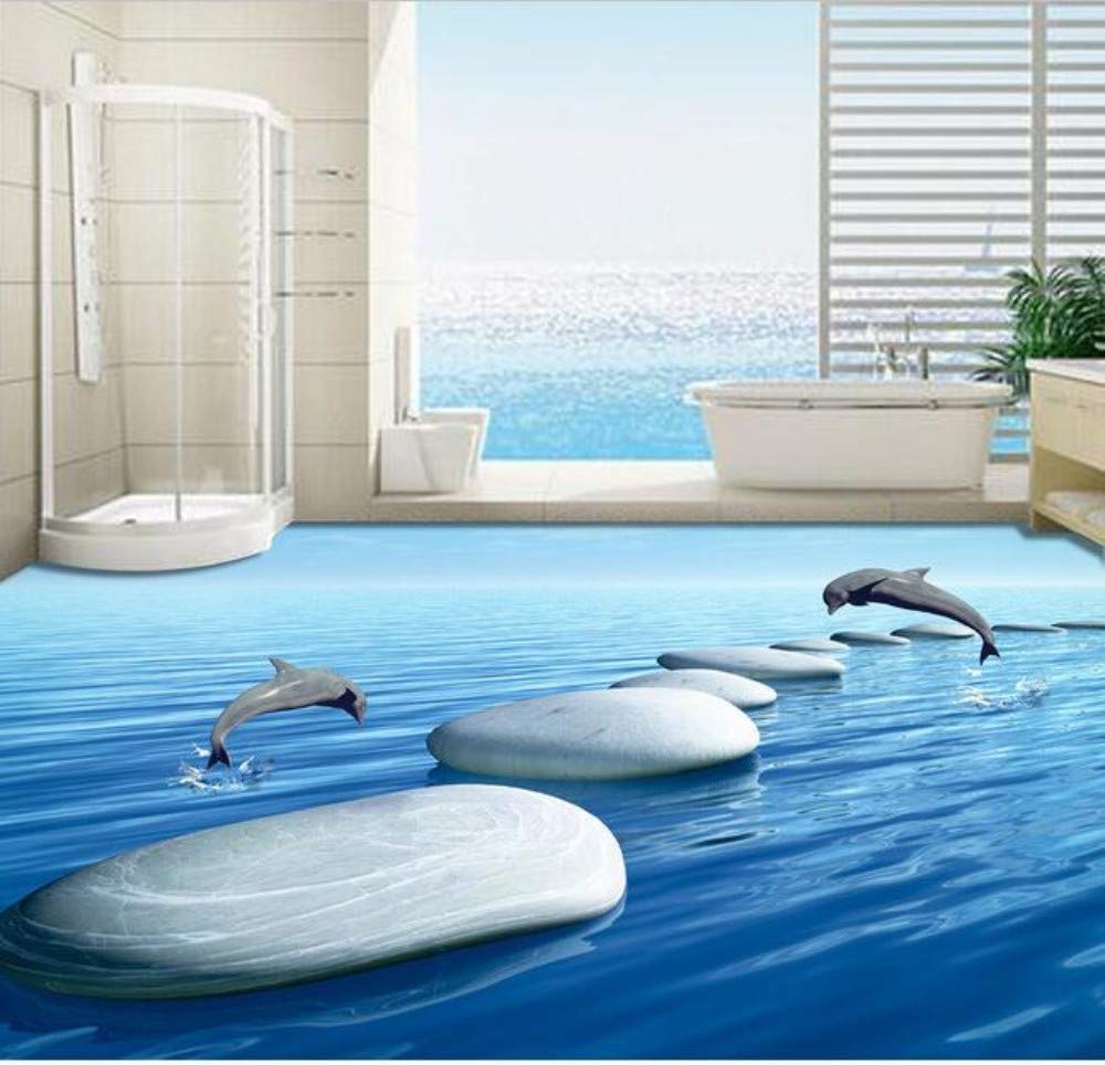 Suelo de pvc en 3 d de beibehang suelo de baño en 3d personalizado 3 d bajo  el agua - Comprar Resina Epoxi